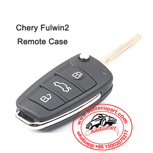 Flip Remote Key Shell Case 3 Button for Chery Fulwin 2