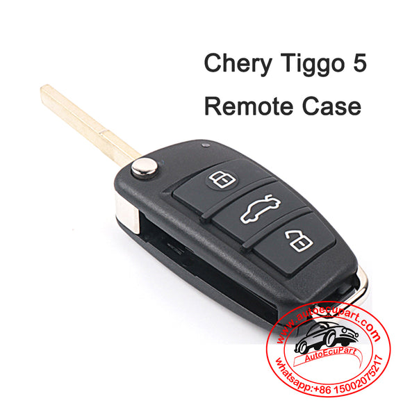 Flip Remote Key Shell Case 3 Button for Chery Tiggo5