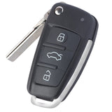 For Audi A6 S6 Q7 2004-2015 8E Chip Remote Car Key Fob Control W/O Keyless Proximity IYZ 3314 4F0837220R 4F0837220M 4F0837220T