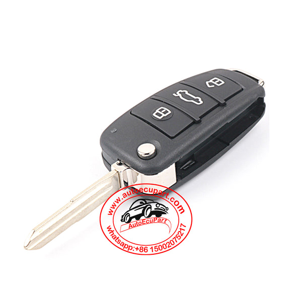 Flip Remote Key 433Mhz 3 Button for Chery Fulwin2