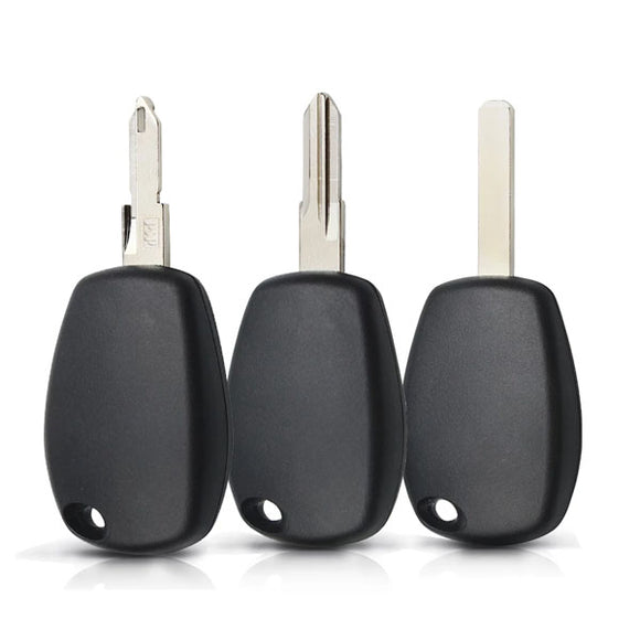 For Renault Logan No Button Remote Key Shell Case Fob Auto Key Case With VAC102 Blade - 5pcs