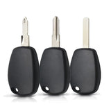 For Renault Logan No Button Remote Key Shell Case Fob Auto Key Case With VAC102 Blade - 5pcs