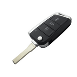 For Volkswagen VW Passat Tiguan Polo Auto Key Case 3 Buttons Car Styling Folding Flip Remote Key Shell Cover With Blade - 5 pcs