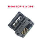 3pcs/set SOP16 to DIP8 Adapter+SOP8 150mil 200mil 300mil Socket for EZP2010 EZP2013 CH341A TL866CS TL866A Programmer