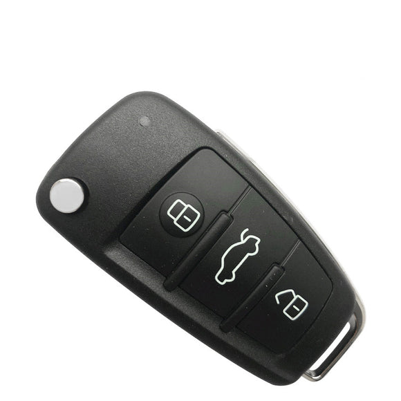 3 Buttons 434 MHz KYDZ Flip Remote Key for Audi A1 A3 Q3 - 8V0 837 220 - with MQB48 Chip