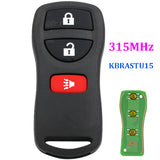 KBRASTU15 Remote Key 315MHz for Nissan Armada Frontier Murano Pathfinder Quest Titan Xterra