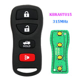 KBRASTU15 Remote Key 315MHz for Nissan Armada Frontier Murano Pathfinder Quest Titan Xterra