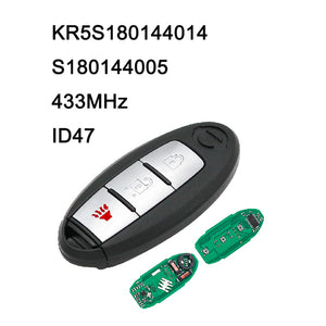 KR5S180144014 S180144005 Smart Key 433MHz ID47 HITAG-3 PCF7952F Chip for Nissan Pathfinder 3 Button