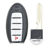 KR5S180144014 S180144020 Smart Key 433MHz 4A Chip for Nissan Altima Maxima Pathfinder 5 Button