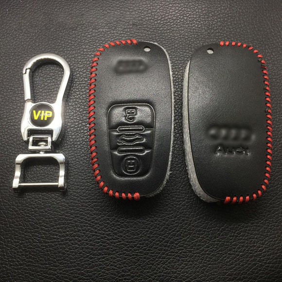 Leather Case for Audi Semi Smart Card Car Key - 5 Sets