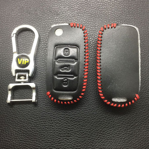Leather Case for B5 Remote Controls Folding Car Key - 5 Sets