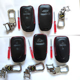 Leather Case for Chevrolet 2 Buttons Folding Car Key - 5 Sets