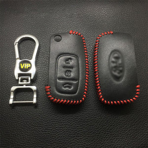 Leather Case for Ford Pig Loin Style Folding Car Key - 5 Sets