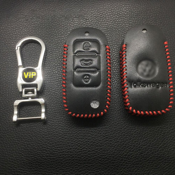 Leather Case for Volkswagen B5 Smart Car Key - 5 Sets