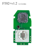 Lonsdor FT02 PH0440B 312/314 MHz PCB Remote Control Update of FT11-H0410C for Toyota Smart Key Frequency Switchable