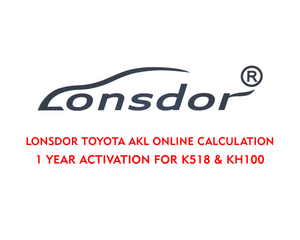 Lonsdor Toyota AKL Online Calculation 1 Year Activation for K518 & KH100