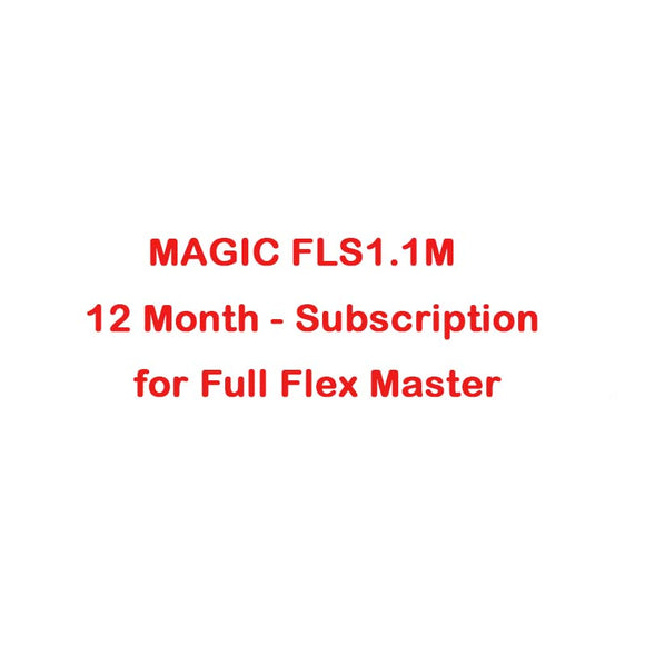 MAGIC FLS1.1M - 12 Month Renewal Subscription for Flex Full Master