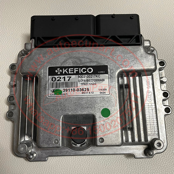 MG17.9.12 ECU 39110-03625 (3911003625 ) for Hyundai i-10 Electronic Control Unit