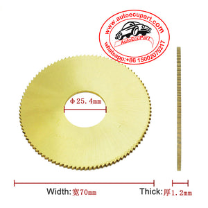 70*25.4*1.2mm Saw Blade Milling Cutter for 100E1 Key Cutting Machine locksmith tool