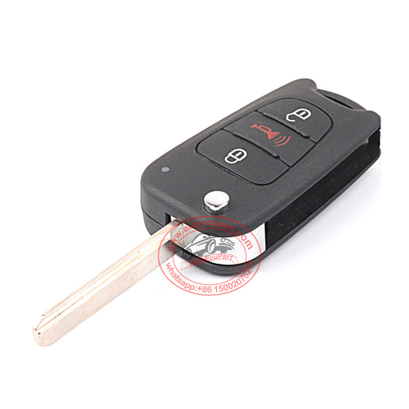 Modified Flip Remote Key 315MHz 3 Button for BYD F3
