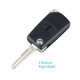 Modified Flaip Remote Car Key Shell Case Fob for Mitsubishi Lancer Evolution Grandis Outlander 2 Button