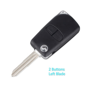 Modified Flaip Remote Car Key Shell Case Fob for Mitsubishi Lancer Evolution Grandis Outlander 2 Button