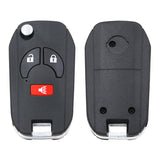 Modified Flip Remote Key Shell Case for NISSAN Cube Juke Rogue Note Micra