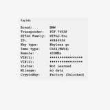 (433Mhz) Modified Smart Key For BMW