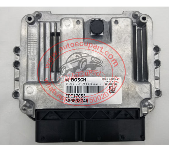 New BOSCH Diesel Engine Electronic Control Module ECU 0281019743 0 281 019 743 EDC17C53