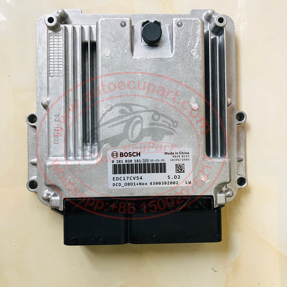 New BOSCH Engine Computer EDC17 EDC17CV54 ECU 0281020181 0 281 020 181 for Dongfeng Dollyka Jianghuai Chao Chaiguo