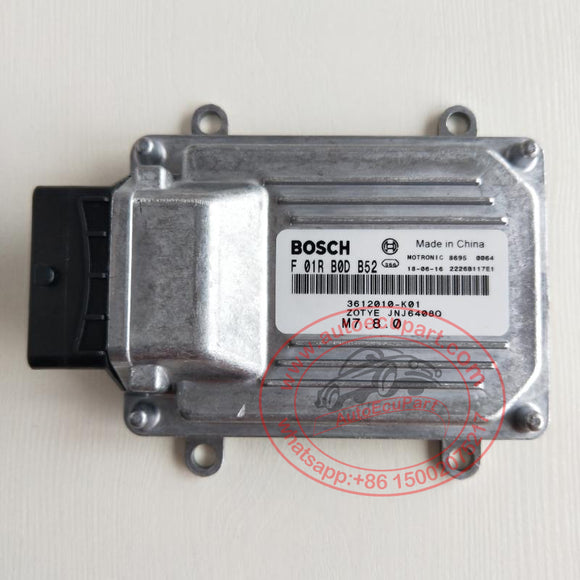 New BOSCH M7.8.0 ECU F01R00DB52 3612010-K01 for Zotye TNN4G12 JNJ6408O