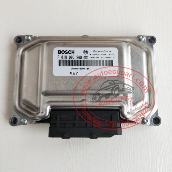 New BOSCH ME7 ECU F01R00DS68 3610010001-B11 for Zotye T600 1.5