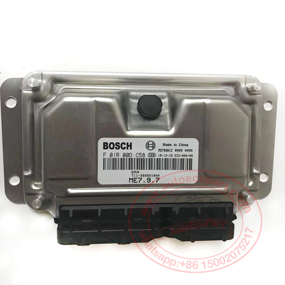 New Bosch M7.9.7 T11-3605010NA F01R00DC58 (F 01R 00D C58) ECM for Chery Tiggo 3 Engine Computer