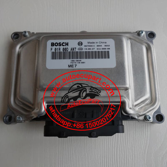 New Bosch ME7 ECU F01RB0DAW7 FA74-18-881 Engine Control Unit for Haima