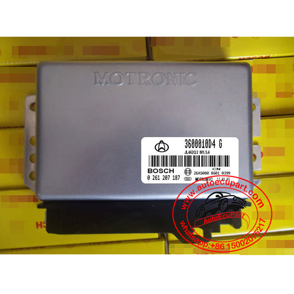 New Electronic Control Unit Bosch ECU Computer 3600010D4-G 0261207187  (0 261 207 187) for Changan