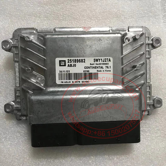 New Engine Computer 25189682 Continental ECU 5WY1J27A for Chevrolet Cruze Electronic Control Unit