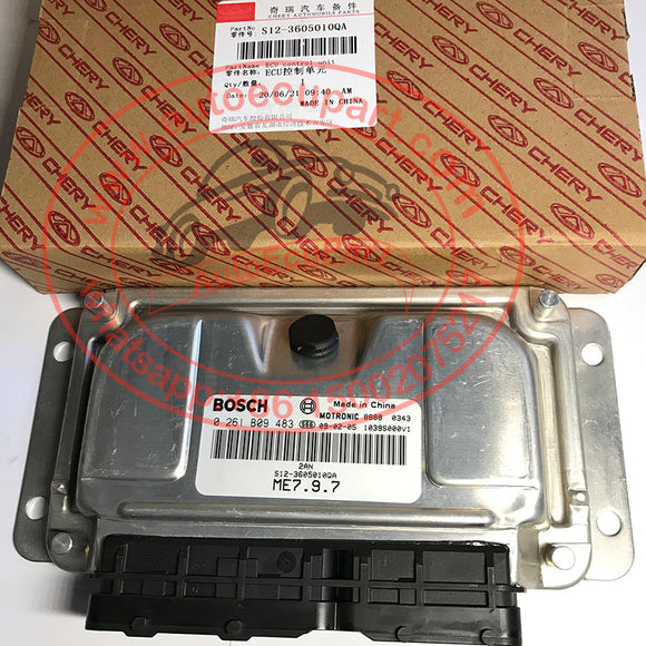 New Original Engine Computer Bosch ECU 0 261 B09 483 / 0261B09483 / S12-3605010QA 2AN ME7.9.7 for Chery A1