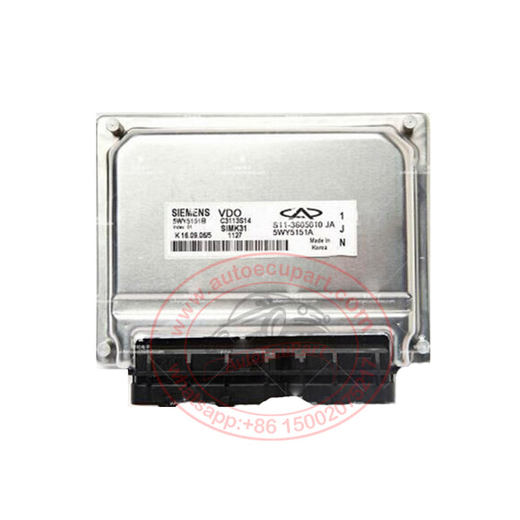 New Electronic Control Unit ECU 5WY5151B S11-3605010JA for Chery QQ Engine Computer S113605010JA