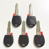 New Blank Transponder Chip Uncut Blade Car Key Shell with Left blade For Chevrolet AVEO Sail Lova Evio Replacement Auto Key Case 5pcs
