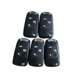 New uncut the blank 3 Buttons Modified Folding Remote Key Flip Fob Shell For FORD FOCUS MONDEO Fiesta 5 pcs