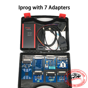 (with 7pcs Adapters) 2021 Newest V86 Stable Iprog+ Pro Plus Universal Mileage Correction + Airbag Reset +IMMO+EEPROM, (Support FUJITSU Chips)