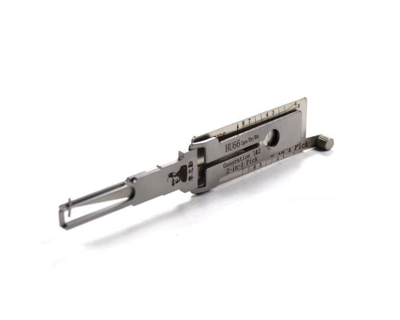 ORIGINAL LISHI HU66 VAG SINGLE LIFTER FOR AUDI VOLKSWAGEN 2-IN-1 PICK - IGNITION / DOOR / TRUNK