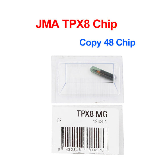 Original JMA Glass Megamos TPX8 Crypto ID 48 Transponder Chip Cloneable