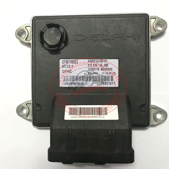 Original New A360010J-G0101, B6000829, 28306176 Delphi MT22.1 ECU for Dongfeng A60 Engine Computer ECM A360010JG0101