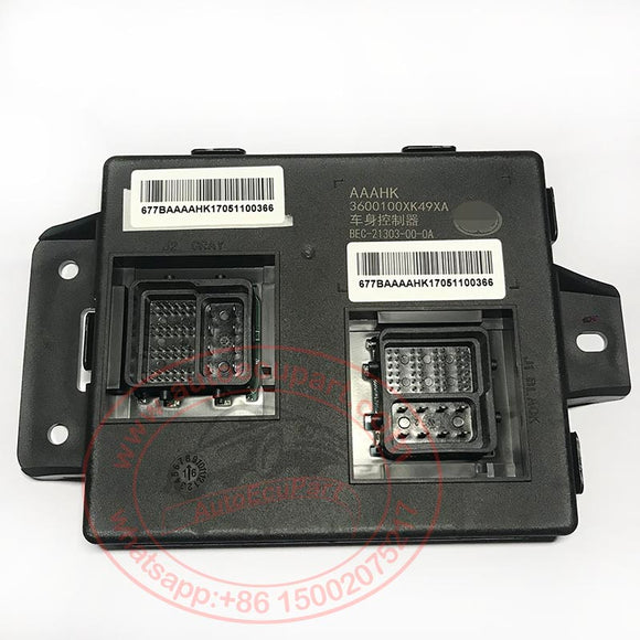 Original New BCM 3600100XK49XA Body Control Module for Great Wall Haval H1 (Compatible 3600100XG83XA )