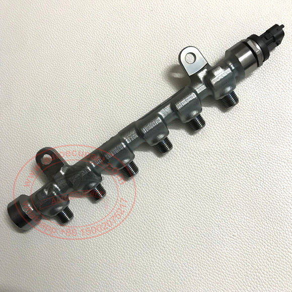 Original New Bosch 0445214268 TCI Common Rail Pipe with 0281006365 Fuel Rail Pressure Sensor for Forland F38 Diesel Engine 4J28TC, 4JB1 85kw (0 445 214 268)