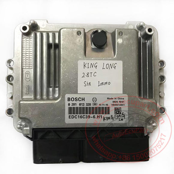 Original New Bosch ECU ECM EDC16C39 0281013328 (0 281 013 328) for KING LONG 2.8TC Engine Computer