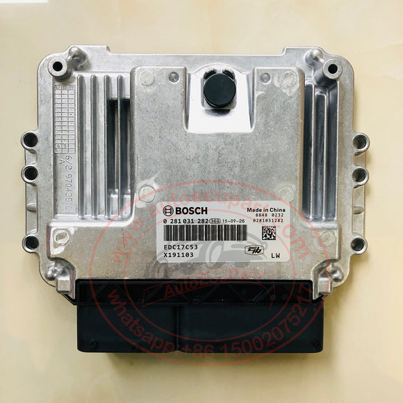 Original New Bosch EDC17C53 ECU 0281031282 (0 281 031 282) for JAC Foday Leopaard Pickup Engine Computer