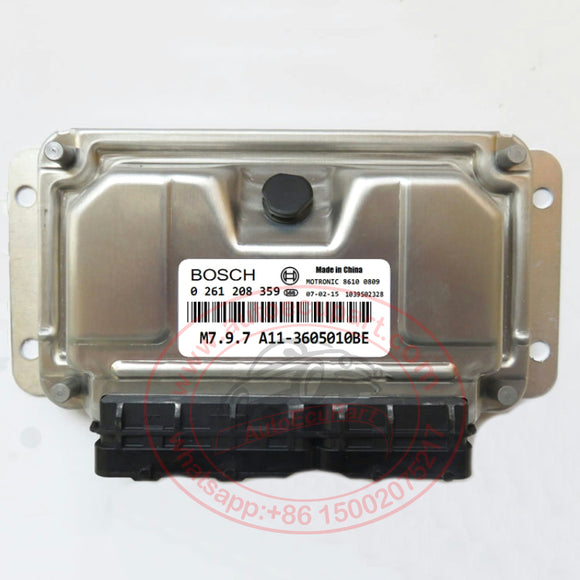 Original New Bosch M7.9.7 ECU 0261208359 (0 261 208 359) A11-3605010BE 2AN for Chery Engine Computer