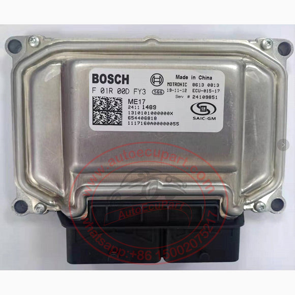 Original New Bosch ME17 ECU F01R00DFY3 (F 01R 00D FY3) 24111489 24109851 ECM for GM Chevrolet Sail Engine Computer